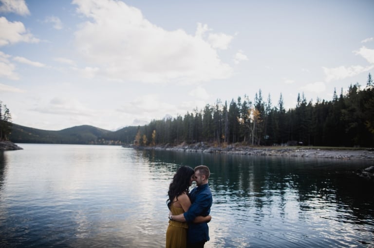 beautiful Banff engagement session by Edmonton wedding photographer