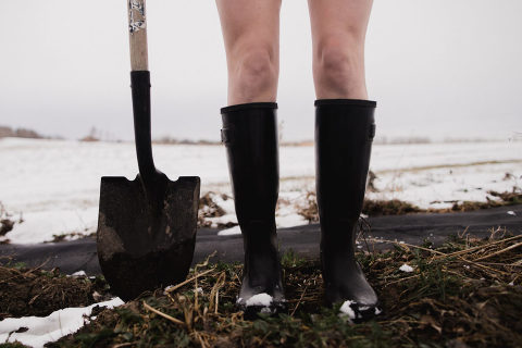 Edmonton Family Photographer - World Naked Gardening Day